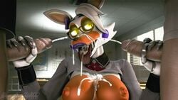 3d animatronic anthro bexstinsfm big_breasts breasts bukkake canine classroom clothed clothing cum cum_in_mouth cum_inside cum_on_face cum_on_tongue erection eyewear female five_nights_at_freddy's five_nights_at_freddy's_2 five_nights_at_freddy's_world fox fur glasses group group_sex hair humanoid_penis lolbit_(fnaf) machine male mammal nipples open_mouth orange_fur orgasm penis robot rule_63 school sex source_filmmaker straight student teacher teacher_and_student threesome tongue tongue_out topless video_games white_fur