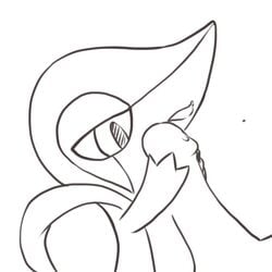 ambiguous_gender animated cum erection fellatio fellatio_from_feral feral fyoshi human male nintendo open_mouth oral oral_sex penis plain_background pokemon pokemon_(species) pokephilia reptile scalie sex sketch snake snivy tongue video_games white_background