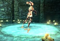 1girls 3d female female_only flame_atronach mod skyrim solo tagme the_elder_scrolls