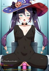 mona (genshin impact) from genshin impact by rasilinai