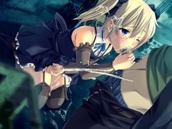 2boys androgynous blonde_hair blue_eyes censored crossdressing cum cum_in_mouth cum_inside cum_on_body cum_on_face elbow_gloves erection fellatio femboy game_cg garter_belt gay girly handjob human male_only oral saishuu_chikan_densha_3 skirt stockings thighhighs trap white_skin yaoi