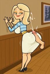 ai_generated buttjob_over_clothes clothed_buttjob covered_buttjob cumshot disventure_camp disventure_camp:_carnival_of_chaos ejaculation floating_penis lynda_(disventure_camp) odd_nation_cartoons