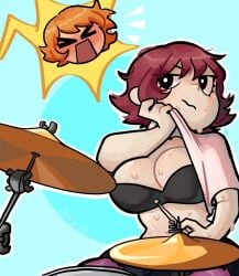 big_ass big_breasts big_butt big_thighs breasts brown_hair curvaceous curvaceous_female curvaceous_figure curvy curvy_figure female female_focus female_only kim_pine looking_at_viewer pripunt scott_pilgrim short_hair underwear