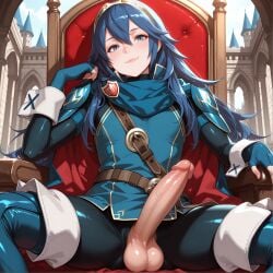 ai_generated ai_generated_slop blue_eyes blue_hair dragonk8 femboy feminine_faced_male feminine_male fire_emblem fire_emblem_awakening lucina_(fire_emblem) male rule_63 sole_male solo