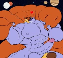 2boys balls bara commission crash_(series) erection gay gepredators growth interspecies jupiter_(planet) koala koala_kong male male_only mars_(planet) moon muscular nipples penis saturn_(planet) space tagme tasmanian_tiger tiny_tiger uranus_(planet) video_games yaoi