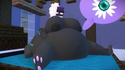 1boy 1girls 3d ass balls big_ass big_breasts big_penis black_body black_skin blue_eyes blue_penis breasts cock duo duo_focus female hb_(hb_the_ender) hbtheender larger_female male male/female minecraft mp4 music penis purple_eyes smaller_male smile sound tagme video white_hair zinnia_(stemingbunbun)