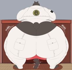 ass_bigger_than_head ass_focus ass_peek bear ben_bigger big_ass big_butt breaking_stool butt_crack fart fart_cloud fart_everywhere fart_fetish farting farts fat fat_ass fat_butt fat_male furry megacoolbear_(artist) overweight overweight_male sitting sitting_on_stool stool wobble wobbling wobbling_ass wobbling_butt zenless_zone_zero zzz