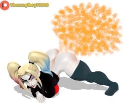 (theusagiboy1406) 1girls 3d 3d_(artwork) bare_ass batman_(series) bottomless clown clown_girl dc dc_comics fart fart_cloud fart_fetish farting female female_only harley_quinn huge_ass jack-o_pose mikumikudance mmd thick_ass white_body