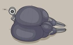 animate_inanimate anthro anthrofied ass balls balls_visible_through_thighs booty camera male male_only round_ass round_butt security_camera simple_background solo_male tagme tagme_(artist) thick