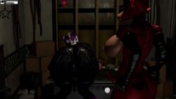 1boy 1futa 3d animated anthro anus big_ass erect erection femboy five_nights_at_freddy's fnaf futanari intersex male penis puppet_(fnaf) sound sound_effects tagme thick_ass twerk twerking video