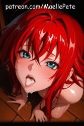 ai_generated armpits beautiful beauty blowjob blowjob_face blush blush breasts breasts breasts cleavage collarbone cum_drip cum_in_mouth cum_inside cum_on_face cumshot cute embarrassed embarrassed_nude_female female female_only girl girly high_school_dxd huge_breasts human kneeling large_breasts long_hair looking_up love maellepetite naked nipples nose_blush nude nude_female pose rias_gremory shadow shoulders solo thighs tounge_out viewed_from_above