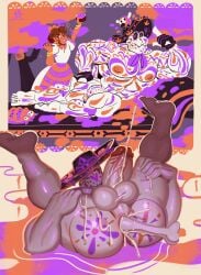 2025 5_fingers 5_toes absurd_res anal animated_skeleton anthro anthrofied artist_logo artist_name ass balls big_balls big_muscles big_nipples big_penis black_clothing black_hat black_headwear bodily_fluids bone bone_in_ass bracelet clothing colored colored_line_art cum cum_drip cum_on_butt cum_on_leg cum_on_penis cum_on_self cumshot day_of_the_dead digital_drawing_(artwork) digital_media_(artwork) dripping dry_bones duo ear_piercing ear_ring ejaculation erection feet female fingers foreskin furniture genital_fluids genitals gold_(metal) gold_bracelet gold_jewelry golden_ear_ring hat headgear headwear hi_res holidays huge_muscles human humanoid_feet humanoid_genitalia humanoid_hands humanoid_penis jewelry koopa koopa_troopa logo male mammal manly mario_(series) mexican muscular muscular_anthro muscular_male nintendo nipples nude object_in_ass orange_nipples penis petals piercing plant plantigrade princess_daisy purple_ribbon reptile retracted_foreskin ring_piercing scalie shaded signature skeleton skull smaller_version_at_source sofa solo sombrero stingby tan_body tan_skin text thick_penis toes tree turtle uncircumcised undead vaniwall vein veiny_penis white_body