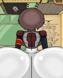 1girls ass ass ass_focus big_ass big_breasts big_butt breasts bubble_ass bubble_butt butt_focus employee_(lobotomy_corporation) female female_focus female_only half-dressed half_naked half_nude huge_ass huge_butt light_brown_hair lobotomy_corporation no_pants oomyloops project_moon short_hair thicc thicc_ass thicc_thighs thick thick_ass thick_butt thick_hips thick_legs thick_thighs white_body white_skin white_skinned_female wide_ass wide_hipped_female wide_hips wide_thighs