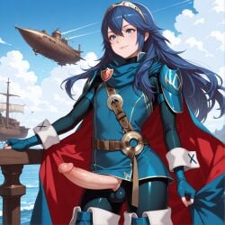 ai_generated ai_generated_slop blue_eyes blue_hair dragonk8 femboy feminine_faced_male feminine_male fire_emblem fire_emblem_awakening lucina_(fire_emblem) male rule_63 sole_male solo
