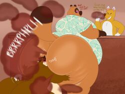 animal_crossing animal_crossing_new_horizons bear big_ass big_belly big_butt blush blush_lines cinna_(megacoolbear) face_fart face_farting fart fart_cloud fart_fetish farting farting_in_face farting_on_another farting_on_face farts fat fat_ass fat_butt fat_male fox fox_boy fox_humanoid furry megacoolbear_(artist) overweight overweight_male redd sniff sniffable_ass sniffing sniffing_ass sniffing_butt sniffing_farts sweat sweatdrop sweating sweaty tanuki tanuki_humanoid tom_nook tom_nook_(animal_crossing)