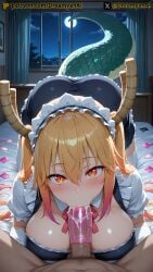 1girls 2025 4k ai ai_assisted ai_generated anime anime_style artist_name big_breasts blonde_hair blowjob breasts condom condom_on_penis cum cum_in_mouth dragon_girl dragon_horns dragon_tail dreamyan_ai fellatio female hi_res high_quality high_resolution highres horn horns huge_breasts kobayashi-san_chi_no_maidragon long_hair long_tail maid maid_headdress maid_outfit maid_uniform multiple_condoms oral oral_sex patreon red_eyes slit_pupils sucking sucking_penis tail thick_ass thick_thighs thighs tohru_(dragon_maid) twintails uncensored used_condom