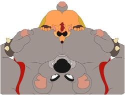 2020 2020s 2boys ass bara benjibat crash_(series) crash_bandicoot erection foreskin koala koala_kong male male_only muscular nipples penis tagme uncircumcised video_games