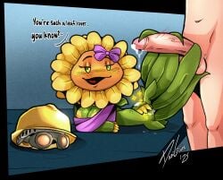 engineer (team fortress 2) from plants vs zombies by danigrex2n