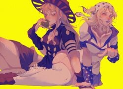 genderswap genderswap_(mtf) gyro_zeppeli johnny_joestar jojo's_bizarre_adventure jojo_pose jojo_reference steel_ball_run tagme