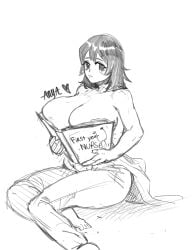 anya_(mouthwashing) big_breasts big_breasts breasts breasts female meorichitmech mouthwashing sketch