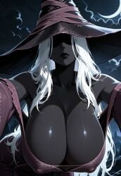 1female 1girls ai_assisted ai_generated arms_out_of_frame arms_stretched bare_shoulders bending_forward bending_over bent_over black_body black_lips black_skin bright_hair civitai cleavage cleavage_dress cleavage_focus clothed clothed_female clothed_humanoid cloudy_sky colored_skin coloredbin.ai coloredbin_ai covered_erect_nipples covered_nipples dark_sky elden_ring elden_ring_nightreign erect_nipples eyeless eyeless_female female female_focus female_humanoid female_only front_view front_view_focus fully_clothed fully_clothed_female fully_clothed_humanoid hands_out_of_frame hanging_boobs hanging_breasts hanging_tits huge_boobs huge_breasts huge_tits humanoid humanoid_female humanoid_focus humanoid_only humanoid_woman large_boobs large_breasts large_hat large_tits leaning leaning_forward lips long_hair looking_at_viewer massive_boobs massive_breasts massive_tits mature_female mature_humanoid mature_woman night_sky off_shoulder off_shoulder_dress outdoor_background outdoors outside plump_boobs plump_breasts plump_tits purple_dress purple_outfit purple_robe recluse_(nightreign) robes seductive seductive_gaze seductive_look shaded_eyes solo solo_female solo_focus solo_humanoid thick_boobs thick_breasts thick_tits tight_clothes tight_clothing tight_fit top_heavy top_heavy_breasts upper_body upper_body_focus upper_body_only visible_nipples white_hair witch witch_hat witch_outfit