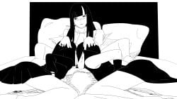 3girls ada_(boruto) alternate_version_available black_and_white blunt_bangs blur_censor boruto:_naruto_next_generations breasts censored censored_pussy closed_eyes cunnilingus double_cunnilingus eyewear facesitting feet female female/female female_only fff_threesome glasses indoors kakei_sumire lesbian_sex licking licking_pussy long_hair lying_down lying_on_back lying_on_bed manga_style megane moaning monochrome multicolored_hair multiple_girls naruto naruto_(series) optimystic oral oral_sex petite pussy sarada_uchiha shirt sitting sitting_on_bed small_breasts spread_legs sweater teamwork teenage_girl teenager threesome two_tone_hair very_long_hair vest young younger_female yuri