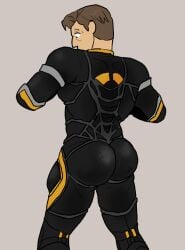 ass big_ass big_butt bubble_ass bubble_butt dailycageass huge_ass huge_butt johnny_cage johnny_cage_(new_era) male male_only mortal_kombat mortal_kombat_1_(2023) netherrealm_studios round_ass round_butt solo solo_focus solo_male tight_clothing