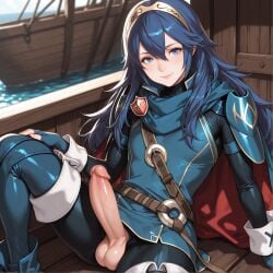 ai_generated ai_generated_slop blue_eyes blue_hair dragonk8 femboy feminine_faced_male feminine_male fire_emblem fire_emblem_awakening lucina_(fire_emblem) male rule_63 sole_male solo