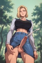 abs ai_generated android_18 areolae balls big_areola big_balls big_breasts big_cock big_dick big_nipples big_penis big_testicles blonde_hair blue_eyes breasts clothed clothing cock cum cumshot dick dickgirl dragon_ball dragon_ball_z ejaculating_cum ejaculation erect_nipple erect_nipples erect_penis erection focus_on_penis futanari huge_balls huge_breasts huge_cock huge_nipples huge_testicles human intersex large_areolae large_balls large_breasts large_cock large_dick large_penis large_testicles light-skinned_futa light-skinned_futanari long_breasts long_cock long_dick long_hair long_penis nipples penis scrotum testicles uncensored urethra veiny_penis