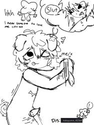 4x battle_for_dream_island bfb bfdi bfdia bondage discord_(app) dog_ears dog_tail mastectomy_scar messy_hair object_shows rope_bondage self_harm_scars self_insert slutboy tail tentacle_cock tentacle_dick thinking thinking_of_someone_else top_surgery_scars tpot x_(bfb) x_finds_out_his_value xfohv