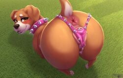 ai_generated anus begging_pose boxer canine_pussy dog_park domestic_dog jasmine_(sparkleshiba) presenting sexy_pose solo_female thong