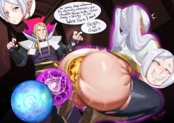 ahe_gao anal anal_beads anal_beads_in_ass anal_sex anus biped clothed clothing dialogue duo elf female frieren genitals hair hi_res humanoid_pointy_ears inside legwear looking_pleasured male nicoguer not_furry object_in_ass penetration pointy_ears pupils pussy sex_toy sex_toy_in_ass sex_toy_insertion smile sousou_no_frieren speech_bubble text thick_thighs thigh_highs three-quarter_view vulva