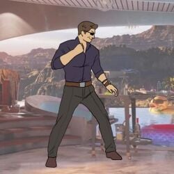ass big_ass big_butt broly_culo bubble_ass bubble_butt dailycageass huge_ass huge_butt johnny_cage johnny_cage_(new_era) male male_only meme mortal_kombat mortal_kombat_1_(2023) netherrealm_studios omniman_pose round_ass round_butt solo solo_focus solo_male tagme tight_clothing video