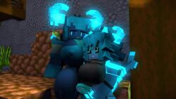 18+_adults_only_sign 1monster 2girls animated animated_style big_ass big_breasts birth cave diamond female female_only female_pred hug huge_ass huge_breasts laugh laughing mine-imator minecraft mojang mother mother_and_daughter naked naked_female scream screaming stomach stomach_noises tagme transformation unbirth unbirthing video vore vore_belly warden_(minecraft) warden_girl