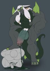 abs anthro barazoku big_muscles bodily_fluids corruption cum dragon duo fangs genital_fluids hair hi_res horn hybrid jewelry leaking long_hair male male/male muscular muscular_anthro muscular_male mythological_creature mythological_scalie mythology nintendo nipples pubes rauru_(tears_of_the_kingdom) scalie tail tears_of_the_kingdom teeth the_legend_of_zelda unrealrui unusual_bodily_fluids unusual_cum unusual_genital_fluids zonai