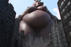 ai_generated bbw dreamworks giantess gloria_the_hippopotamus hippopotamus macro madagascar_(series) perchance_ai