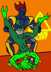 2015 2boys anal balls berty-j-a erection gay male male_only megabyte_(reboot) penis reboot tagme veiny_penis yaoi