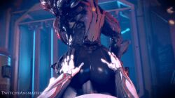 animated animated_gif excalibur excalibur_(warframe) gay gif hands_on_ass stalker_(warframe) twitchyanimation warframe