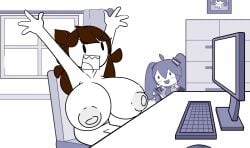 huge_breasts jaiden_animations screenshot_edit youtube youtuber