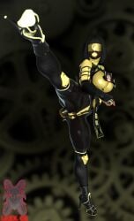 big_ass big_breasts body_modification bodysuit corruption drone dronification high_heels ibex-cg ibex_(company) mind_break mind_control mortal_kombat mortal_kombat_11 shotoshinobi_(ibex) tanya_(mortal_kombat) transformation