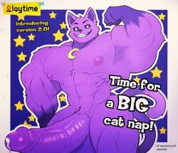 abs absurd_res anthro anthro_on_anthro anthro_only balls bara barazoku barefoot biceps big_balls big_butt big_chest big_cock big_mouth_(anatomy) big_muscles big_nipples big_pecs big_penis black_nose black_sclera bodily_fluids catnap catnap_(poppy_playtime) critters_(poppy_playtime) dick digital_media_(artwork) domestic_cat english_text eyebrows felid feline felis fur furry_male furry_only genital_fluids genitals hi_res huge_balls huge_cock huge_muscles huge_pecs humanoid_genitalia humanoid_penis hyper hyper_balls hyper_genitalia hyper_penis kingdom_velvet long_tail male male_only mammal mob_entertainment muscular muscular_anthro muscular_male nipples no_humans nude open_mouth pecs penis poppy_playtime poppy_playtime_(chapter_3) precum pupils purple_body purple_fur purple_skin purple_tail sex smiling_critters tagme teeth text