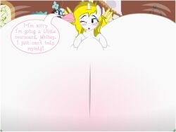 balls balls_on_floor belly belly_bed big_balls big_penis canon_x_oc cumflation dialogue english_text female fetish flashequestria fluttershy_(mlp) futa_on_female futanari horsecock hyper impossibly_large_balls impossibly_large_belly impossibly_large_penis intersex my_little_pony nude oc open_mouth pegasus penis pony rule_63 text this_will_end_in_explosions unicorn white_heart_(oc)