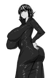 big_ass big_breasts event13 fubuki_(one-punch_man) huge_breasts long_dress one-punch_man thighs tight_clothes tight_clothing tight_fit wide_hips