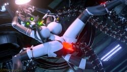 3d bdsm_gear female fnaf_oc milking moosey mooseycus robot_tentacles sci-fi