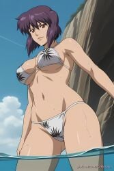 ai_generated aichat beach bikini candid cute ecchi ghost_in_the_shell motoko pinku pinku.ai pinkuai sexy