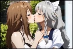 2milfs 2women ai_generated daughter-in-law grayfia_lucifuge high_school_dxd in-lawcest kissing lesbian_couple lesbian_kiss lovers mother-in-law mother-in-law_and_daughter-in-law tagme venelana_gremory video yuri