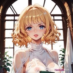 1girls ai_generated anime anime_girl big_breasts breasts dress henhalla.com hentai solo solo_female