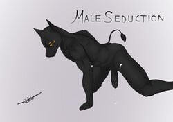 anubis comic cum deity furry male male_only male_seduction no_humans penis solo tagme