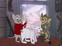 anthro anthro_only bernard_(the_rescuers) disney furry jake_(the_rescuers) miss_bianca oral penis sex testicles the_rescuers the_rescuers_down_under vaginal_penetration