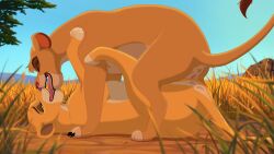 anus disney duo female female/female feral genitals hi_res kiara_(the_lion_king) kissing nude outside outside_sex pussy sex the_lion_king vitani_(the_lion_king) zica